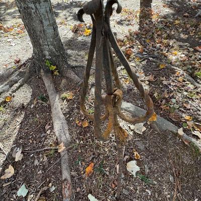 Antique Wrought Iron Plant Hanger 94” Tall