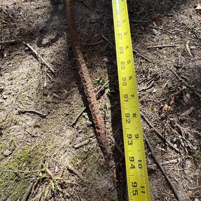 Antique Wrought Iron Plant Hanger 94” Tall