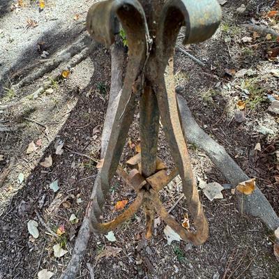 Antique Wrought Iron Plant Hanger 94” Tall