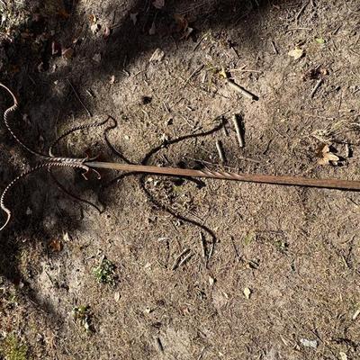 Antique Wrought Iron Plant Hanger 94” Tall