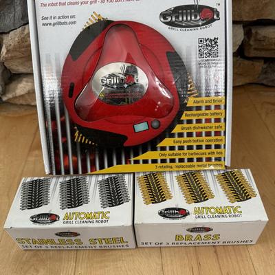 Grillbot- Automatic Grill Cleaning Robot with Brass & SS Replacement Brushes (Sealed)