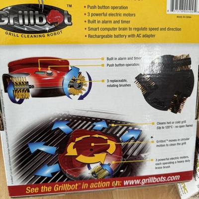 Grillbot- Automatic Grill Cleaning Robot with Brass & SS Replacement Brushes (Sealed)