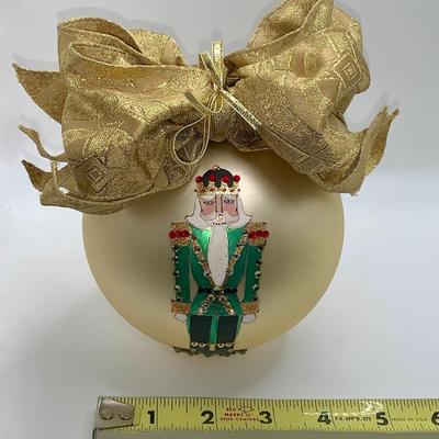 Large Nutcracker Christmas Ornament by Natalie Sarabella, MIB