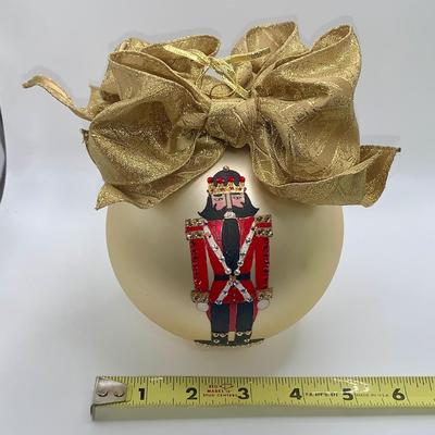 Large Nutcracker Christmas Ornament by Natalie Sarabella - MIB