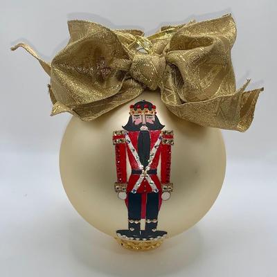 Large Nutcracker Christmas Ornament by Natalie Sarabella - MIB