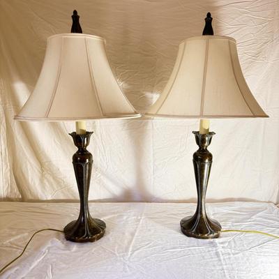 Pair of Art Nouveau Style Lamps (PB-DZ)