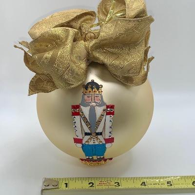 Large Nutcracker Christmas Ornament by Natalie Sarabella - MIB