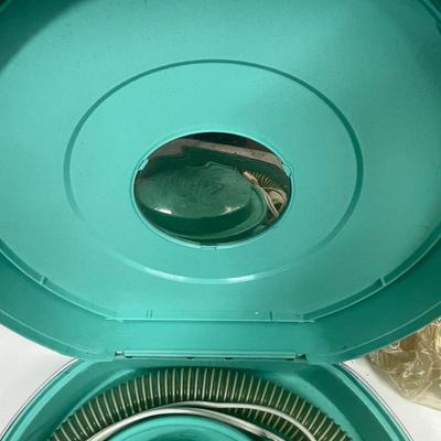 Vintage 1960's Portable Dormeyer Electric Hair Dryer Bonnet Style + Carrying Case