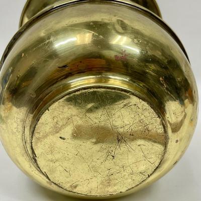 Vintage Brass Spittoon Cuspidor Polished Brass Wells Fargo Express