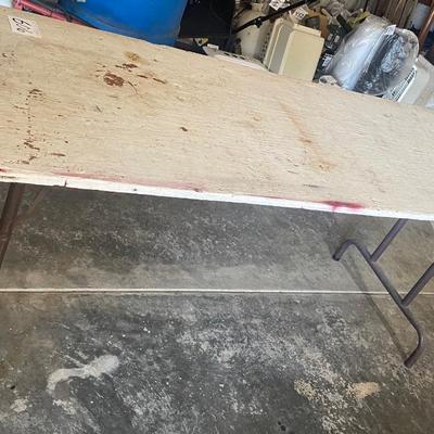 Wood Top Folding Table
