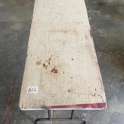 Wood Top Folding Table