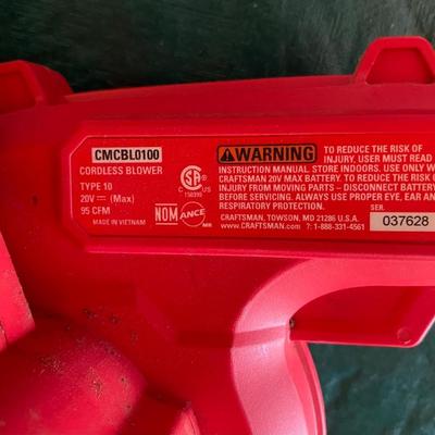 Craftsman Battery Operated Blower