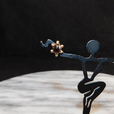 10k Gold Amethyst Stud Earrings 1.6g