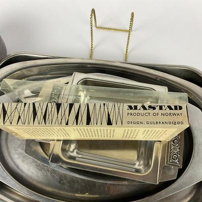 184 Ten Piece Stainless Steel Serving Pieces
