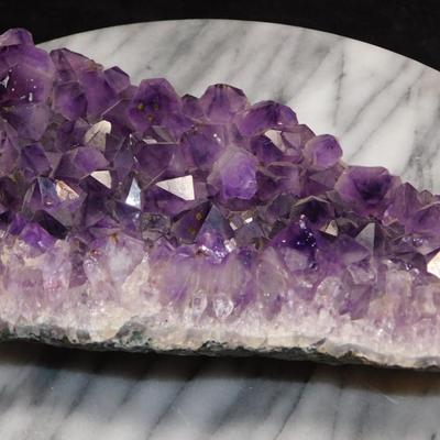 Nice Chunk of Amethyst Crystals 8” Long