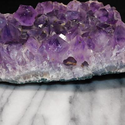 Nice Chunk of Amethyst Crystals 8” Long