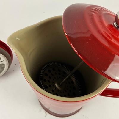 191 Le Creuset One Litre French Press Coffee Pot