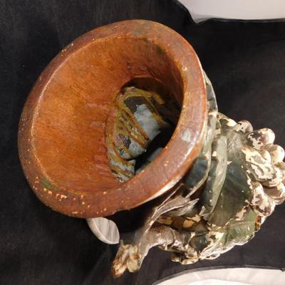 Antique J.J. West ‘Terraline’ Vase 16.5” Tall