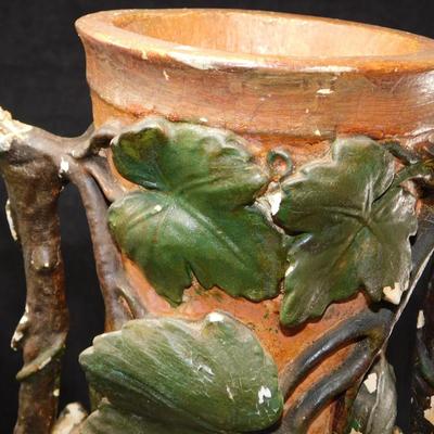 Antique J.J. West ‘Terraline’ Vase 16.5” Tall