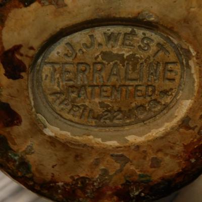 Antique J.J. West ‘Terraline’ Vase 16.5” Tall