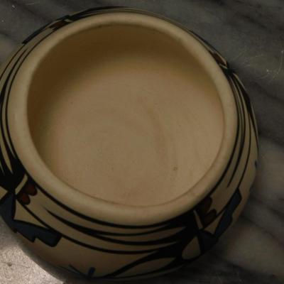 Native American South West Mini Pot, Signed 1991