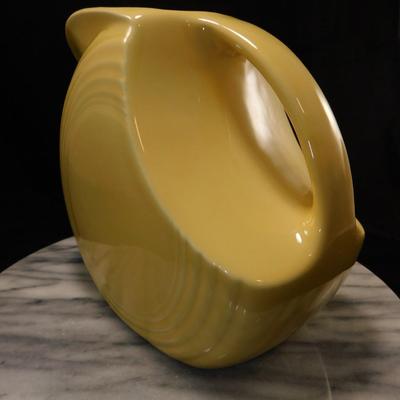 Vintage Pastel Yellow MCM Fiesta Ware Pitcher 7.5” Tall