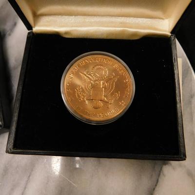 Lot of 4 U.S. Bicentennial Gold-Plated Commemorative Medals