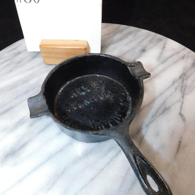 Very Vintage HESS’ Furniture Cast Iron Skillet Ash Tray
