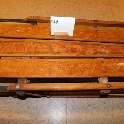 Vintage 49” ‘Yankee Clipper’ Metal Runner Sled