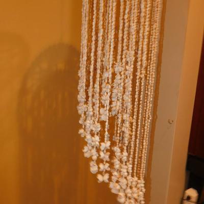 Vintage Spiral Cowrie Shell Wind Tinkler 45”