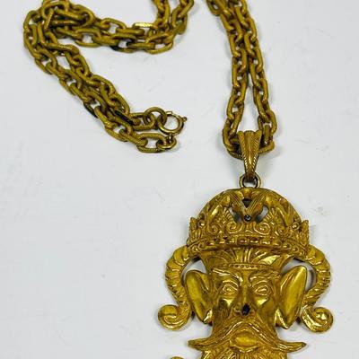 Lucien Piccard jester necklace King Neptune