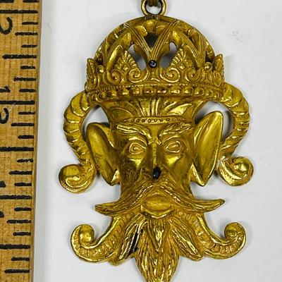 Lucien Piccard jester necklace King Neptune