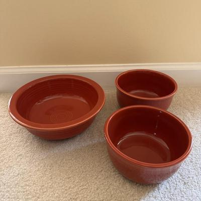 Fiestaware Large and Small Bowls (LR-DZ)