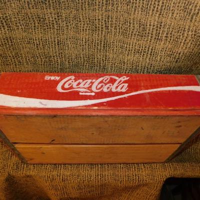 Vintage Wooden Coca Cola Crate 18”x11.75”x4”