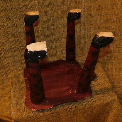 Vintage Long Legged Turtle Table 17” Tall