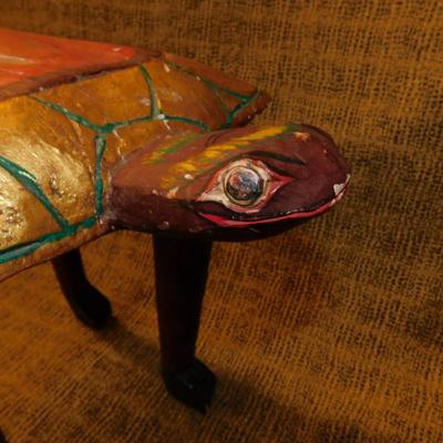 Vintage Long Legged Turtle Table 17” Tall
