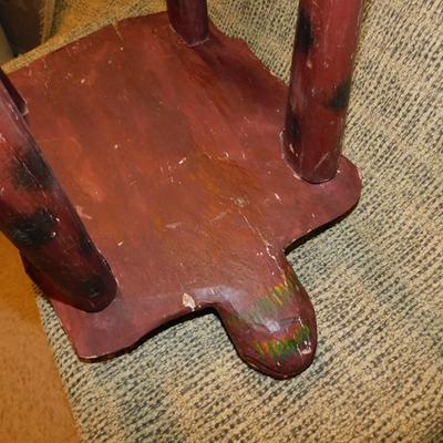 Vintage Long Legged Turtle Table 17” Tall
