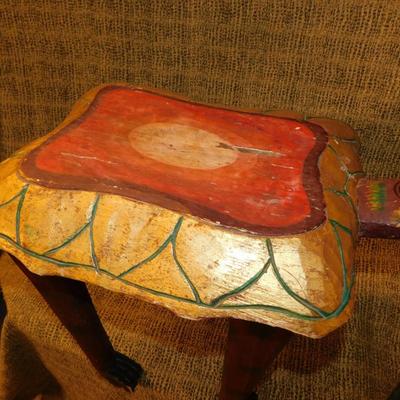 Vintage Long Legged Turtle Table 17” Tall
