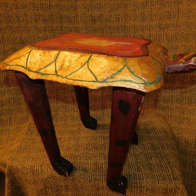 Vintage Long Legged Turtle Table 17” Tall