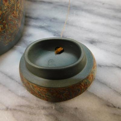 YIXING Clay Owl Tea Pot w/ Attached Lid 4.5” Tall