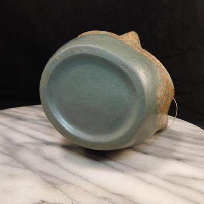 YIXING Clay Owl Tea Pot w/ Attached Lid 4.5” Tall