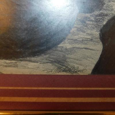 Original Pencil Drawing of Argentinian Man Signed by Artist