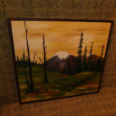 Framed Original Landscape by T.B. Robbins 21”x19”