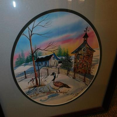 Framed & Matted Lisa Geiman 1993 Signed Print 46/800 19.5”x17.5”