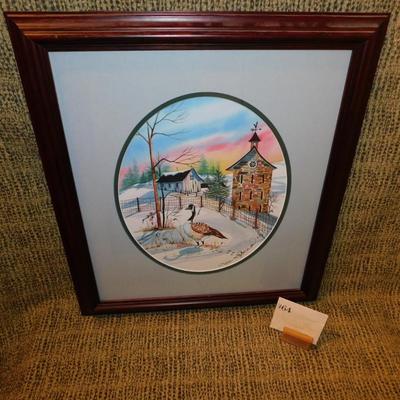 Framed & Matted Lisa Geiman 1993 Signed Print 46/800 19.5”x17.5”