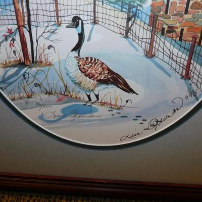 Framed & Matted Lisa Geiman 1993 Signed Print 46/800 19.5”x17.5”