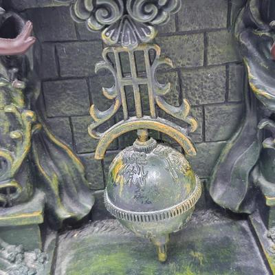 Modern Resin Cherub Mantle Clock