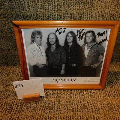 Local Interest Framed and Signed Ironhorse Photograph 11”x9”