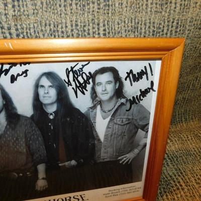 Local Interest Framed and Signed Ironhorse Photograph 11”x9”