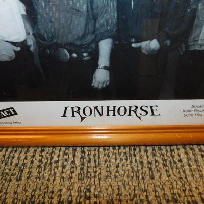 Local Interest Framed and Signed Ironhorse Photograph 11”x9”
